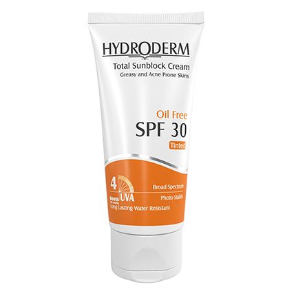 كرم ضد آفتاب بژ تيره SPF30 فاقد چربی رنگی